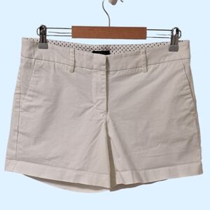 Nautica White Cotton Stretch Nautical Shorts Size 6